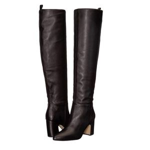 SAM EDELMAN Hutton tall black leather knee boots size 5.5